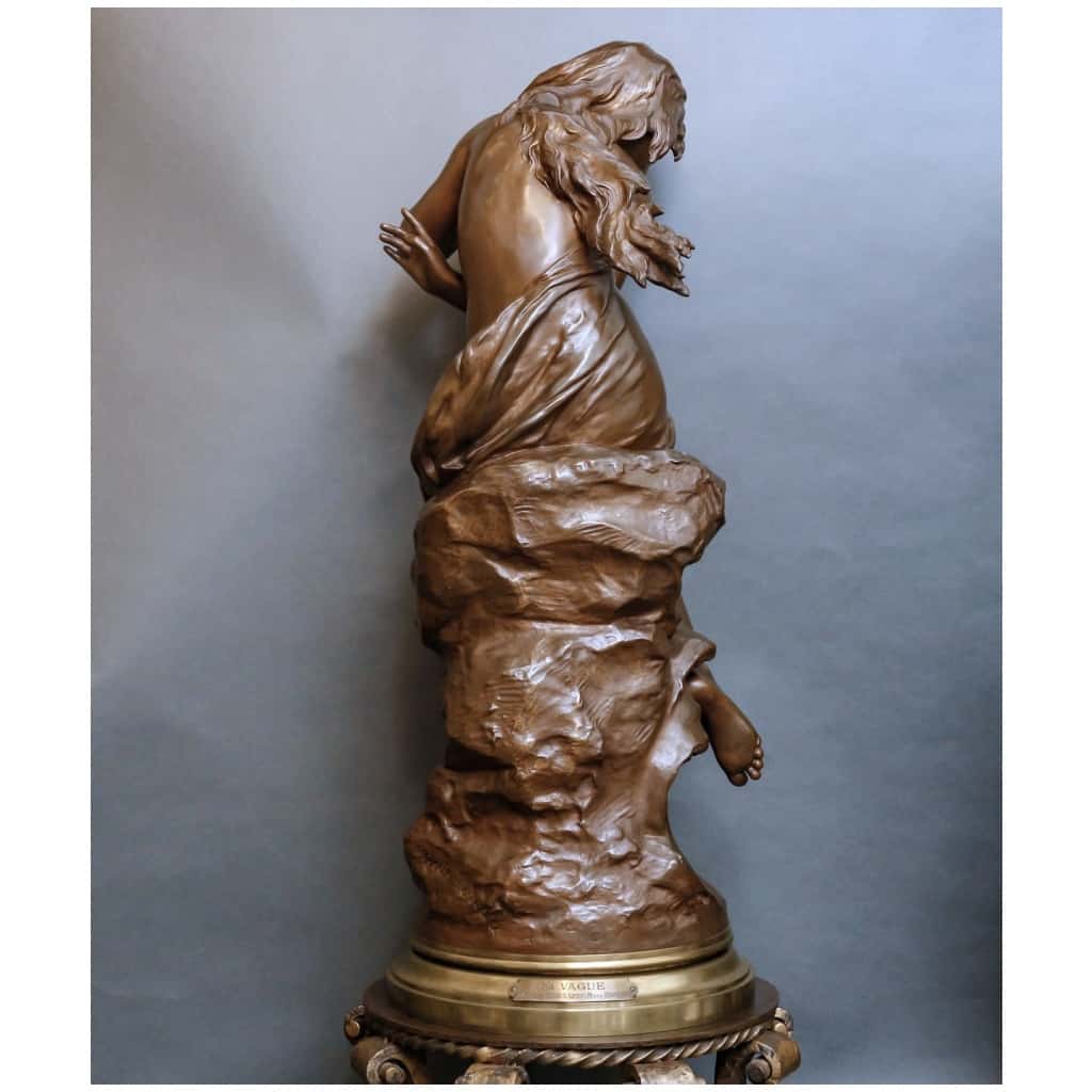 Sculpture – La Vague , Mathurin Moreau (1822-1912) – Bronze 7