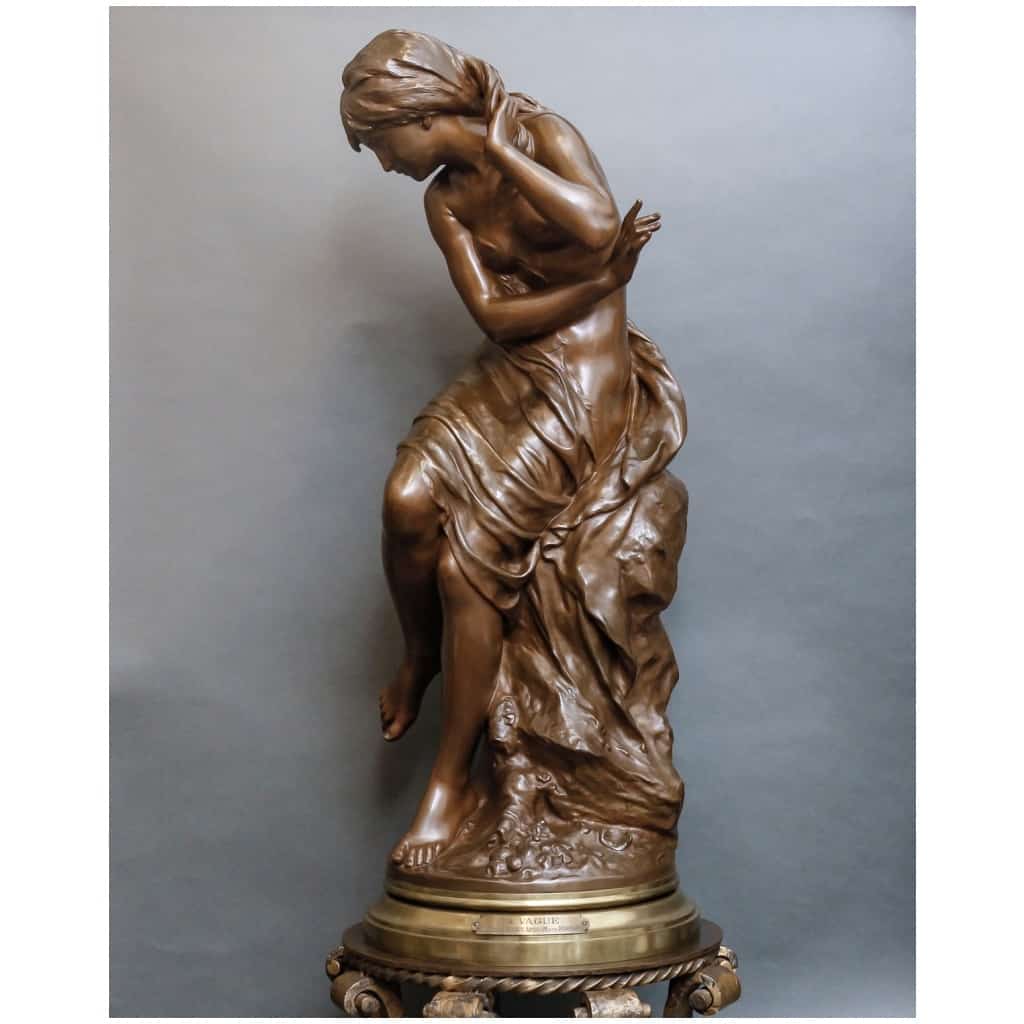 Sculpture – La Vague , Mathurin Moreau (1822-1912) – Bronze 6