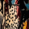 According to Jean-Michel Basquiat. Carpet, or “Notary” tapestry. Contemporary work. 9