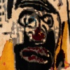 According to Jean-Michel Basquiat. Carpet, or “Notary” tapestry. Contemporary work. 10