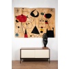 Rug, or tapestry, inspired by Joan Miro. Contemporary work. 11