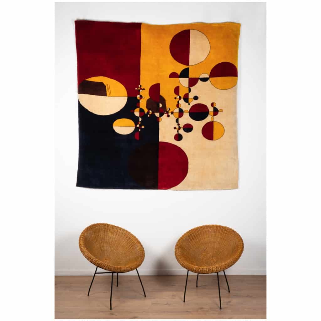After Gabriel Orozco, Rug, or tapestry « Samuraï Tree Variants ». Contemporary work. 6