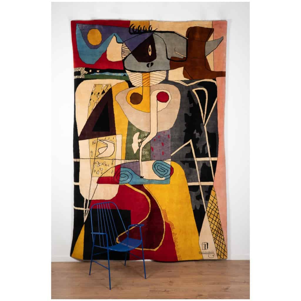 D’après Le Corbusier, Tapis, ou tapisserie « Taureau II ». Travail contemporain. 6