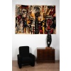 According to Jean-Michel Basquiat. Carpet, or “Notary” tapestry. Contemporary work. 12