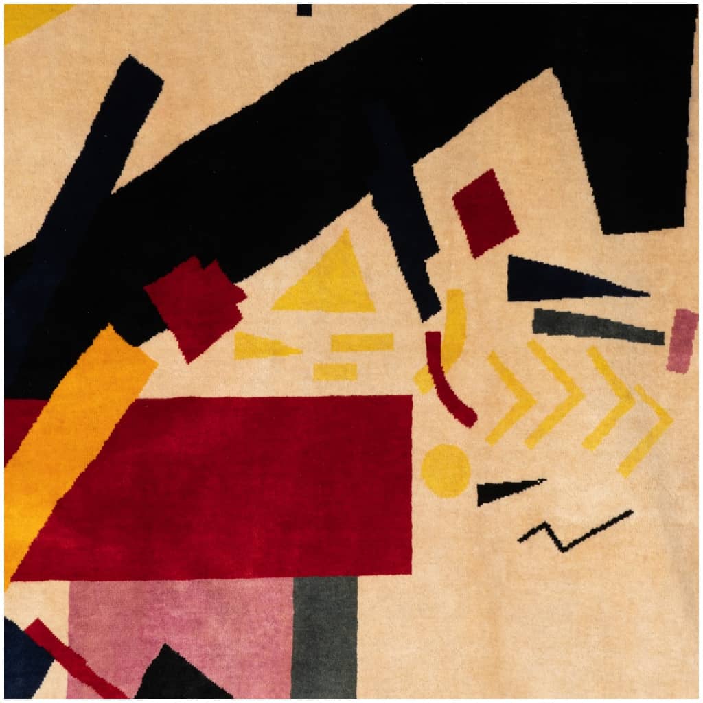 According to Malevich. Wool carpet or tapestry. Contemporary work 7