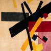 D’après Malevitch. Tapis, ou tapisserie en laine. Travail contemporain 10