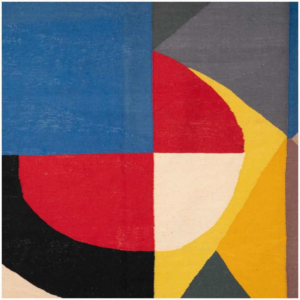 Carpet, or tapestry, inspired by Delaunay. Contemporary work 7