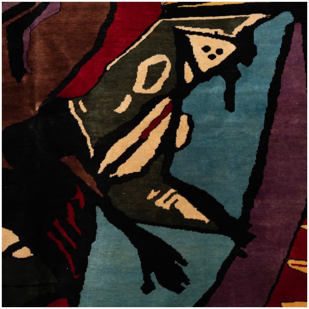 Tapis, ou tapisserie, inspiré par Picabia. Travail contemporain 6