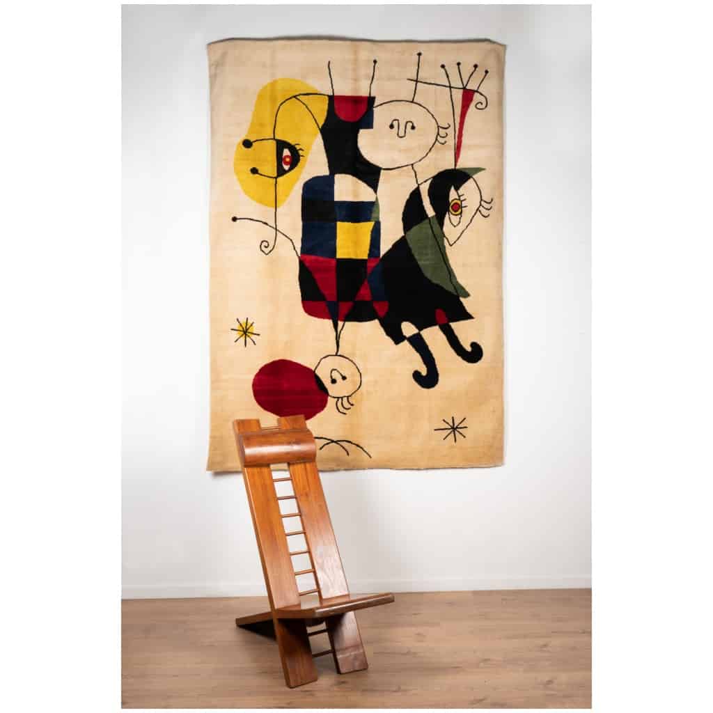Tapis, ou tapisserie, en laine. Travail contemporain. 3