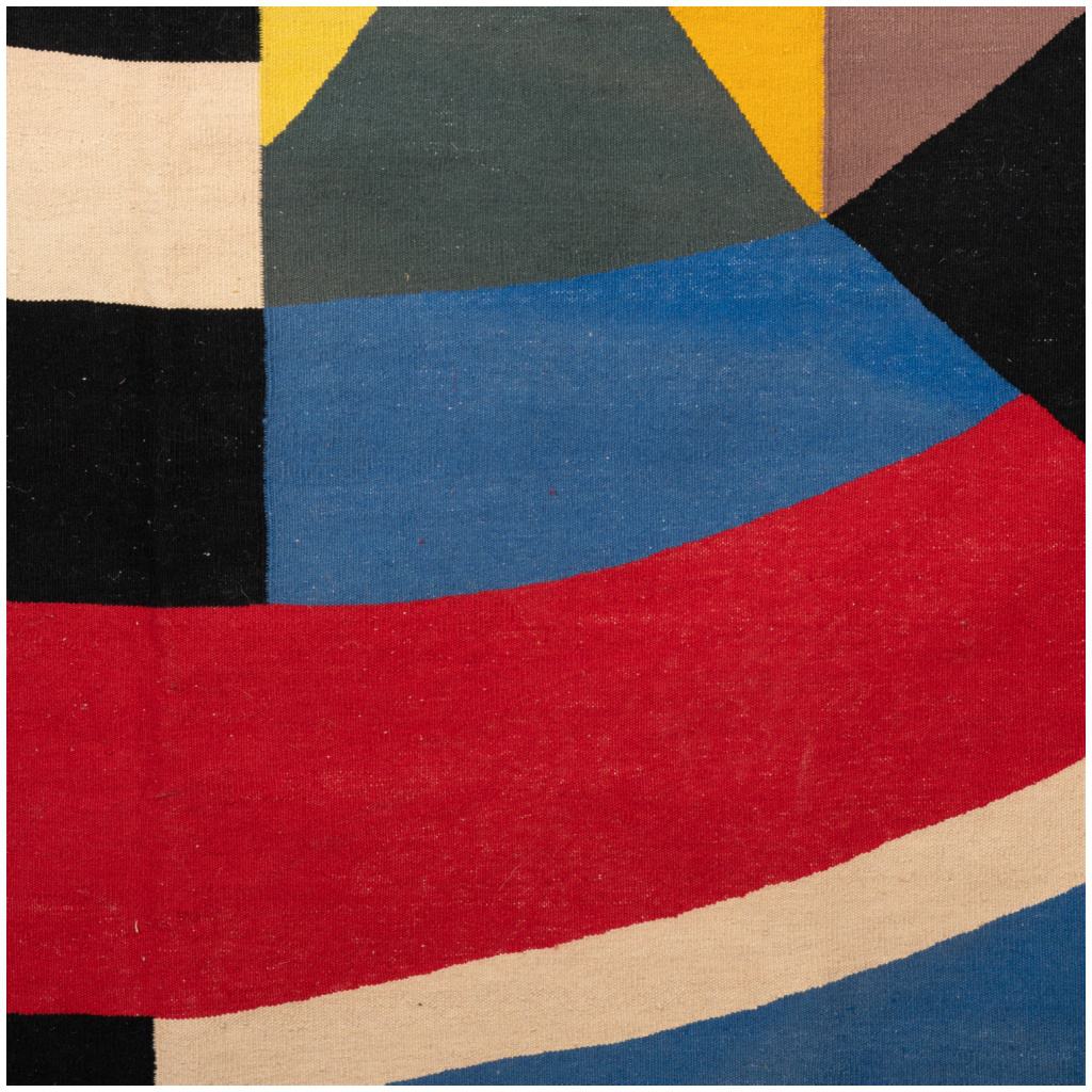 Tapis, ou tapisserie, inspiré par Delaunay. Travail contemporain 4