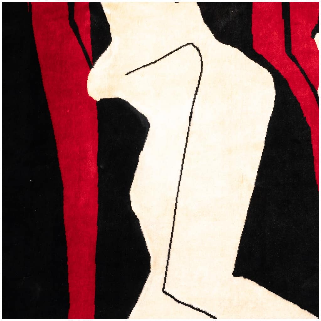 Tapis, ou tapisserie, inspiré par Le Corbusier. Travail contemporain 5