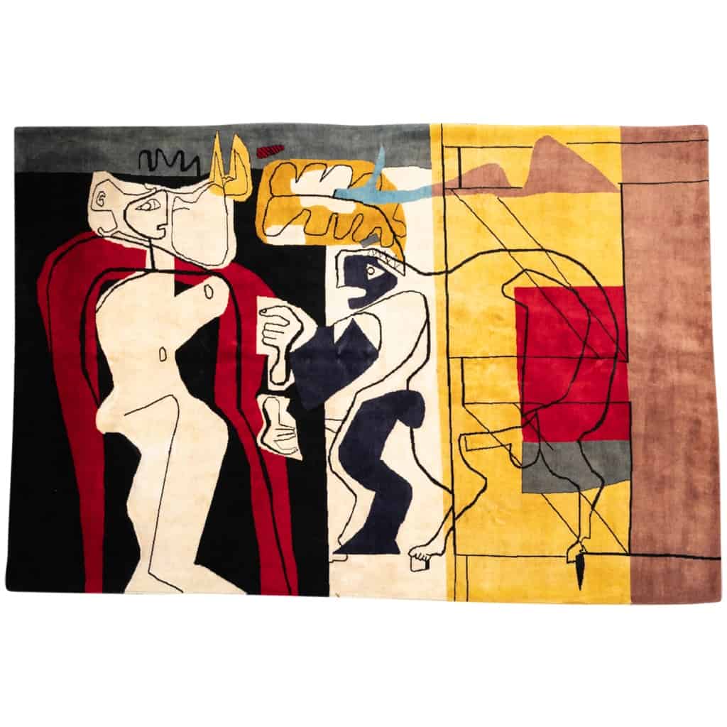 Tapis, ou tapisserie, inspiré par Le Corbusier. Travail contemporain 4