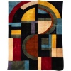 Tapis, ou tapisserie, géométrique et en laine. Travail contemporain 10
