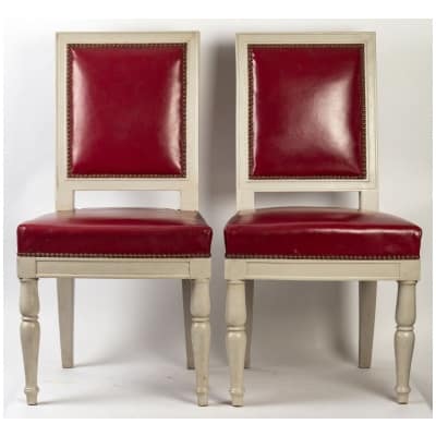 Pair of chairs from the 1st Empire period (1804 - 1815). 3