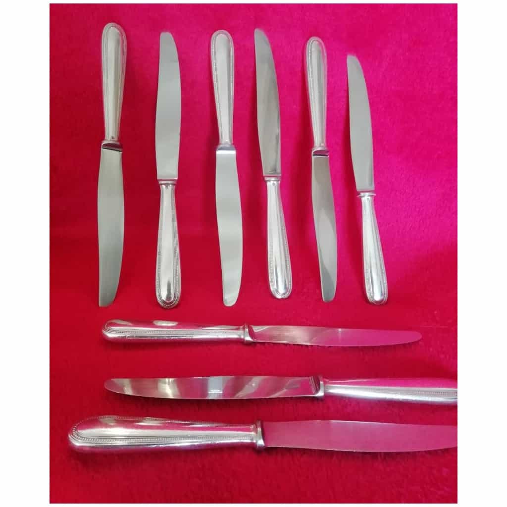 CUTLERY in silver metal signed CHRISTOFLE: 33 pieces (price of the set) 4