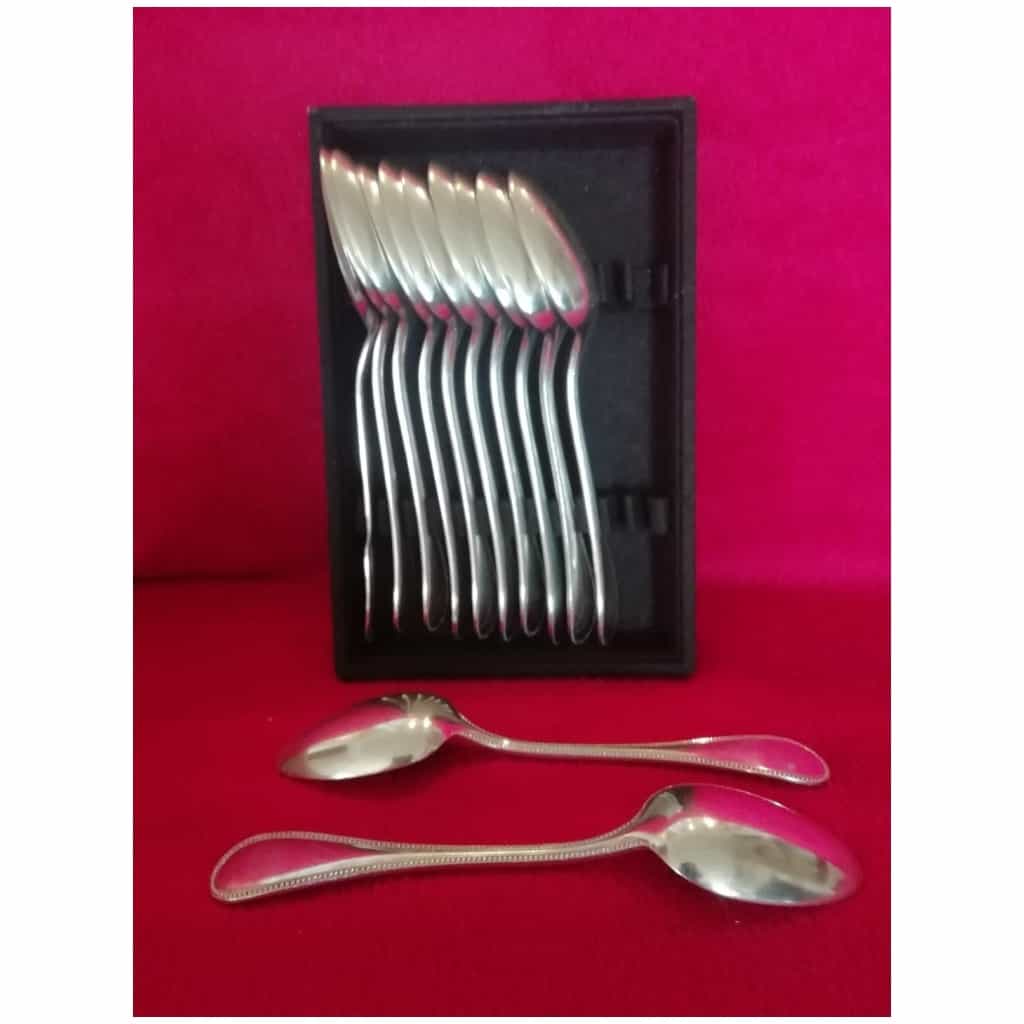 CUTLERY in silver metal signed CHRISTOFLE: 33 pieces (price of the set) 6