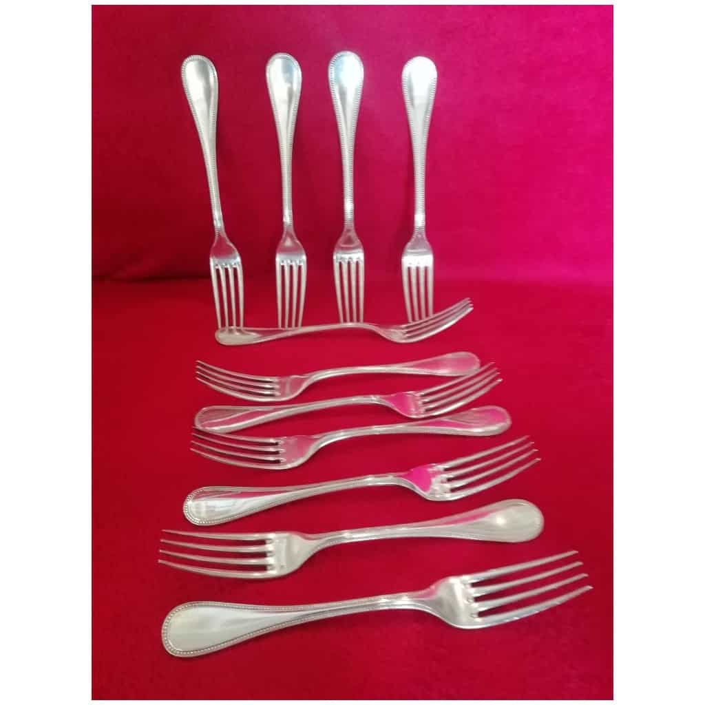 CUTLERY in silver metal signed CHRISTOFLE: 33 pieces (price of the set) 8