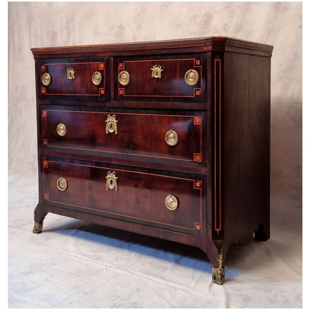 Louis XV period chest of drawers – Amaranth & Violet Wood – 18th 3