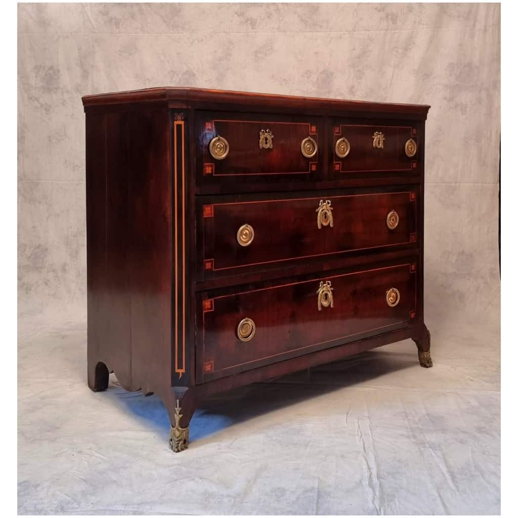 Louis XV period chest of drawers – Amaranth & Violet Wood – 18th 6