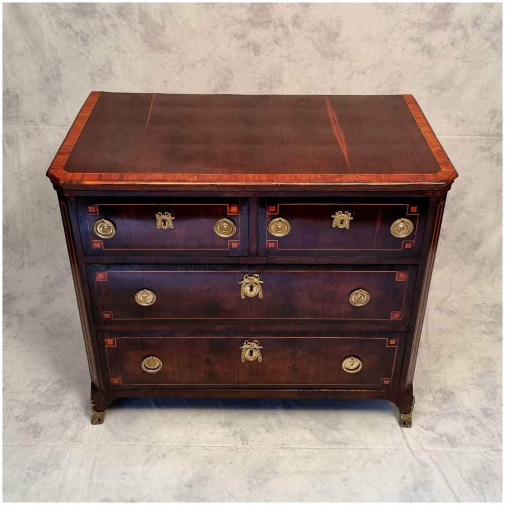 Louis XV period chest of drawers – Amaranth & Violet Wood – 18th 18
