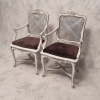 Paire de Fauteuils Cannés de style Régence – Bois Peint – 19ème 17