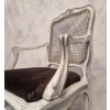Paire de Fauteuils Cannés de style Régence – Bois Peint – 19ème 21