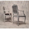 Paire de Fauteuils Cannés de style Régence – Bois Peint – 19ème 20