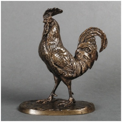 Sculpture – Le Coq , Pierre – Jules Mêne (1810-1879) – Bronze