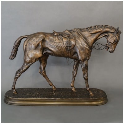 Sculpture – Cheval De Course , Pierre – Jules Mêne (1810-1879) – Bronze