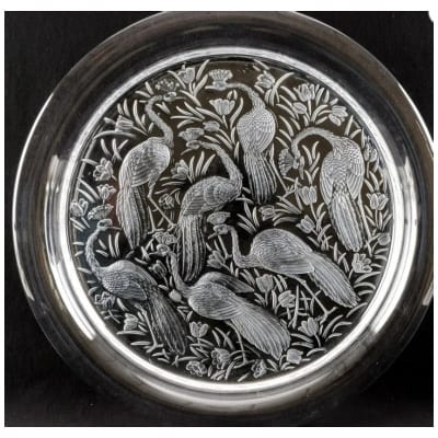 Lalique Fance ,Plateau rond « NIGERIA »