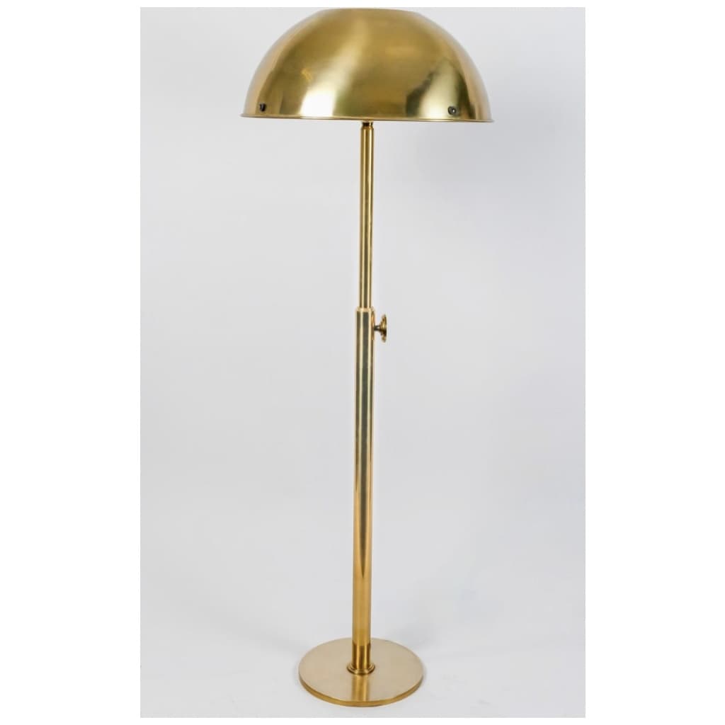 1970 Brass floor lamp by Florian Schulz 5