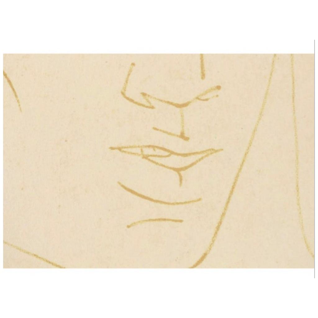 « Le Faune Rêveur » Lithographie, Jean Cocteau, 1950. 7