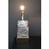 Paire de Lampes de Table en Bloc de Verre Massif de Murano 28
