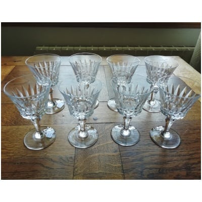 8 BACCARAT WINE GLASSES PICCADILLY MODEL