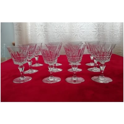 12 VERRES EN CRISTAL DE BACCARAT. MODÈLE PICCADILLY