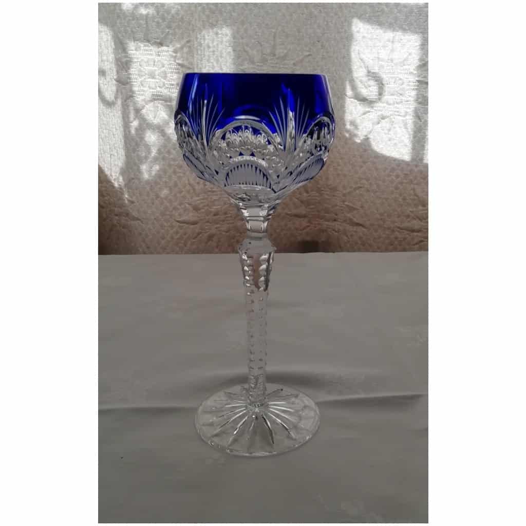 6 grands verres exceptionnels en cristal de couleur ROEMER 5