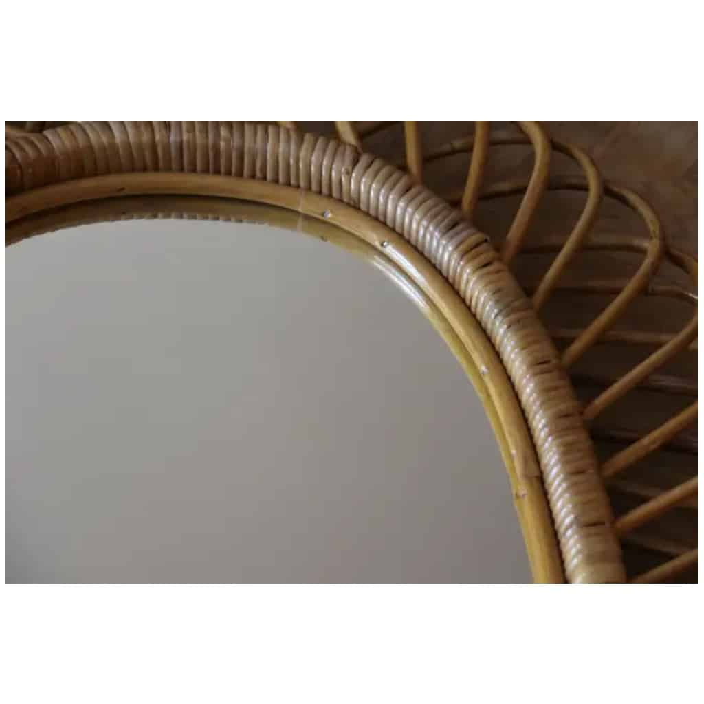 Vintage Round Mirrors in Rattan and Bamboo from the 1960s by Franco Albini 18