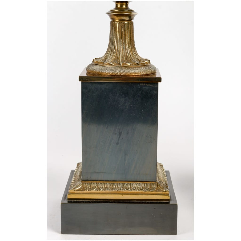 Paire De Lampes En Bronze Des Années 1960. Attribuées à La Maison Charles. 5