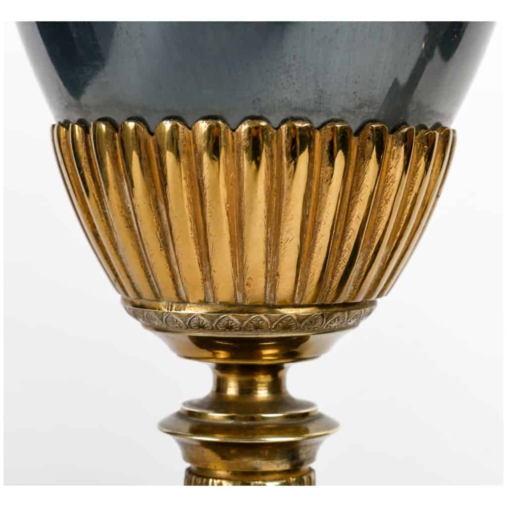 Paire De Lampes En Bronze Des Années 1960. Attribuées à La Maison Charles. 6