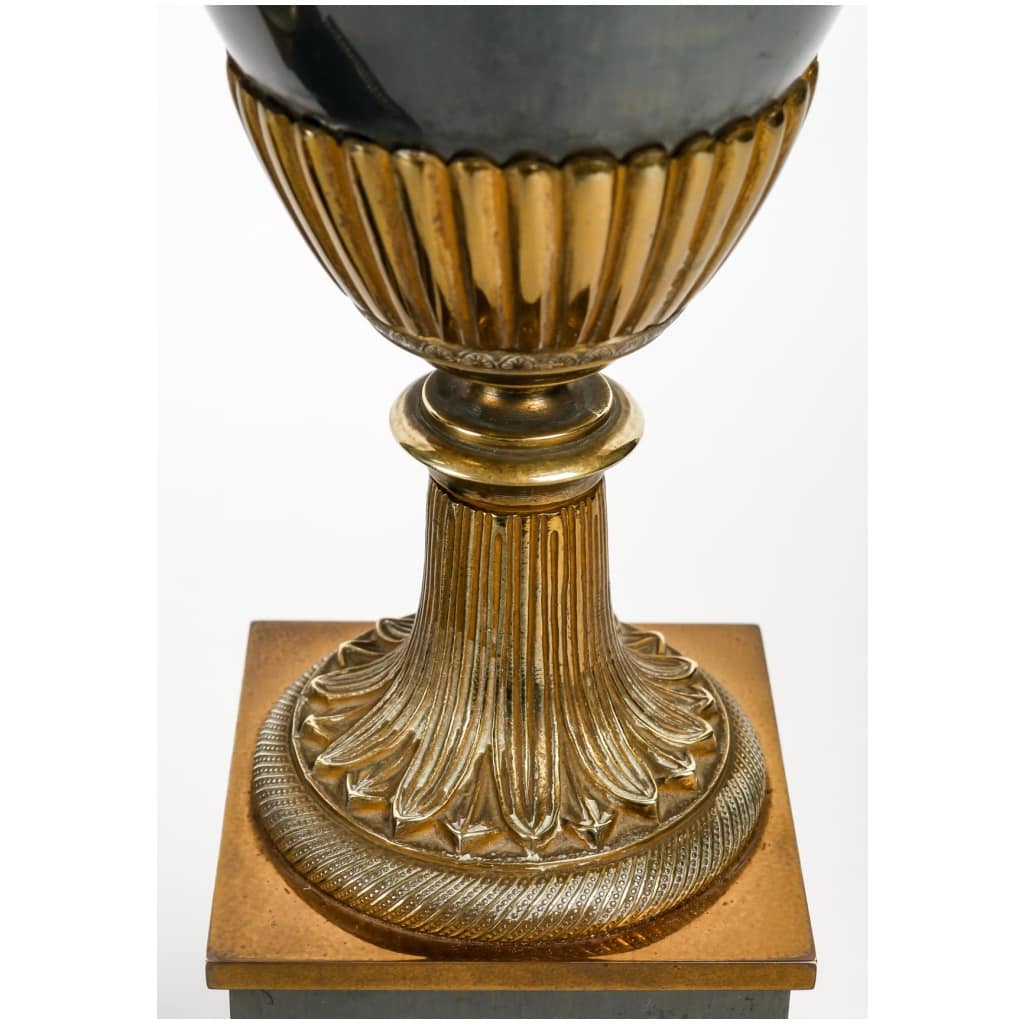 Paire De Lampes En Bronze Des Années 1960. Attribuées à La Maison Charles. 7