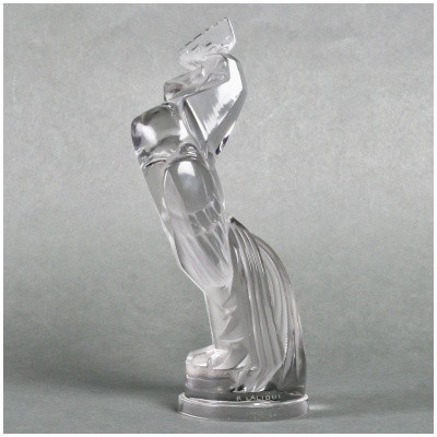 1929 René Lalique – Automotive Mascot Rooster Houdan White Glass 3