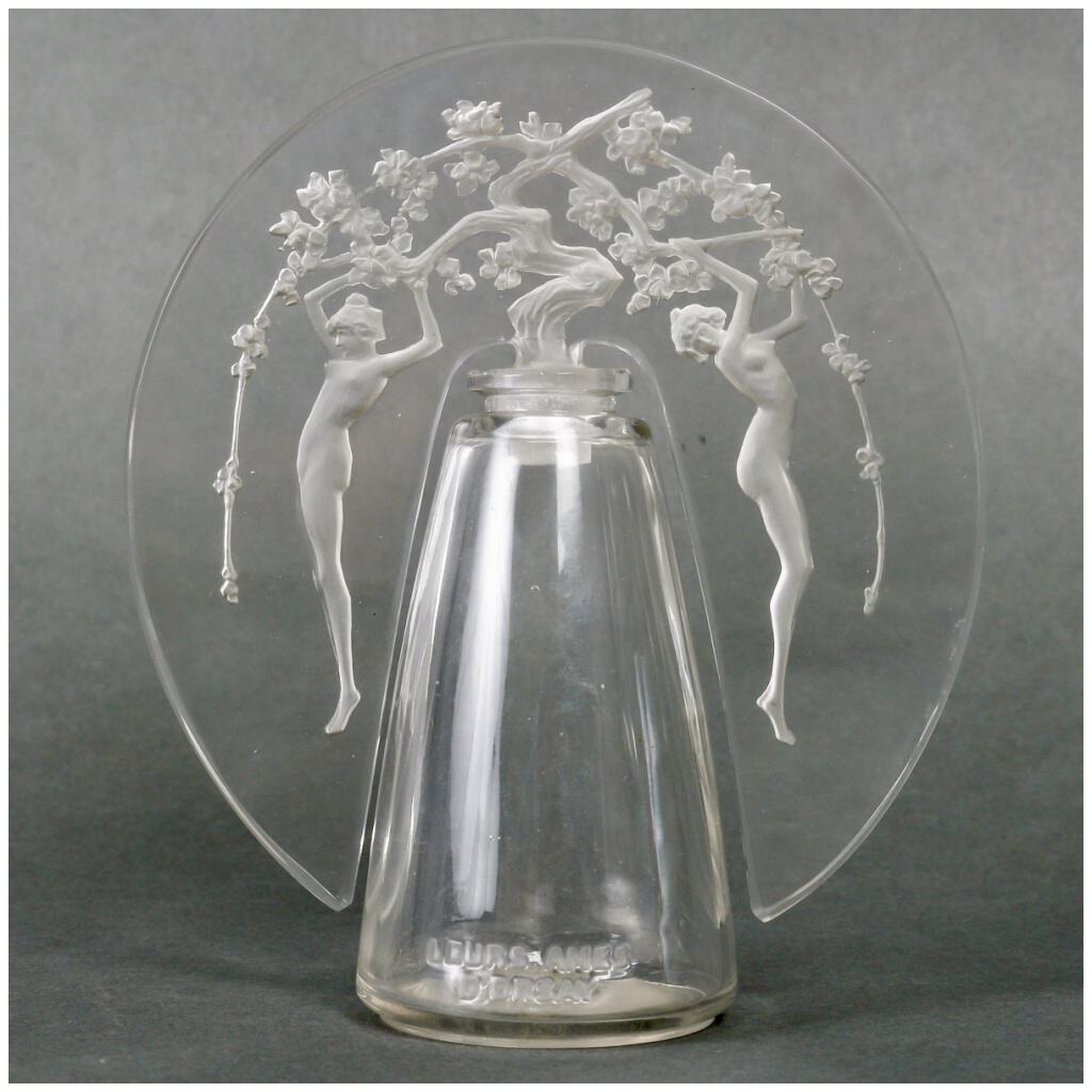 1914 René Lalique – Tiare Bottle “Their Souls” White Glass For d’Orsay 3