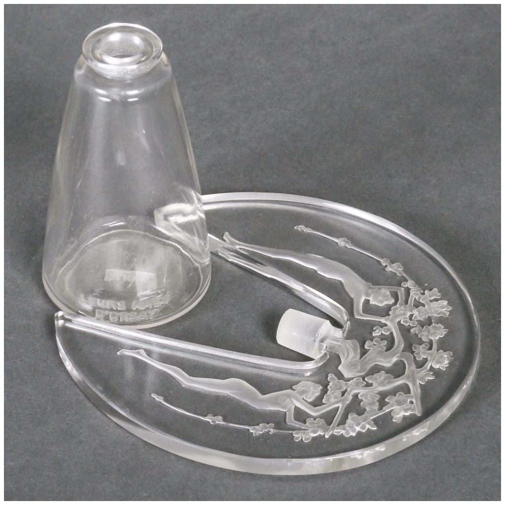 1914 René Lalique – Tiare Bottle “Their Souls” White Glass For d’Orsay 4