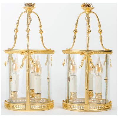 Pair of Louis style lanterns XVI.