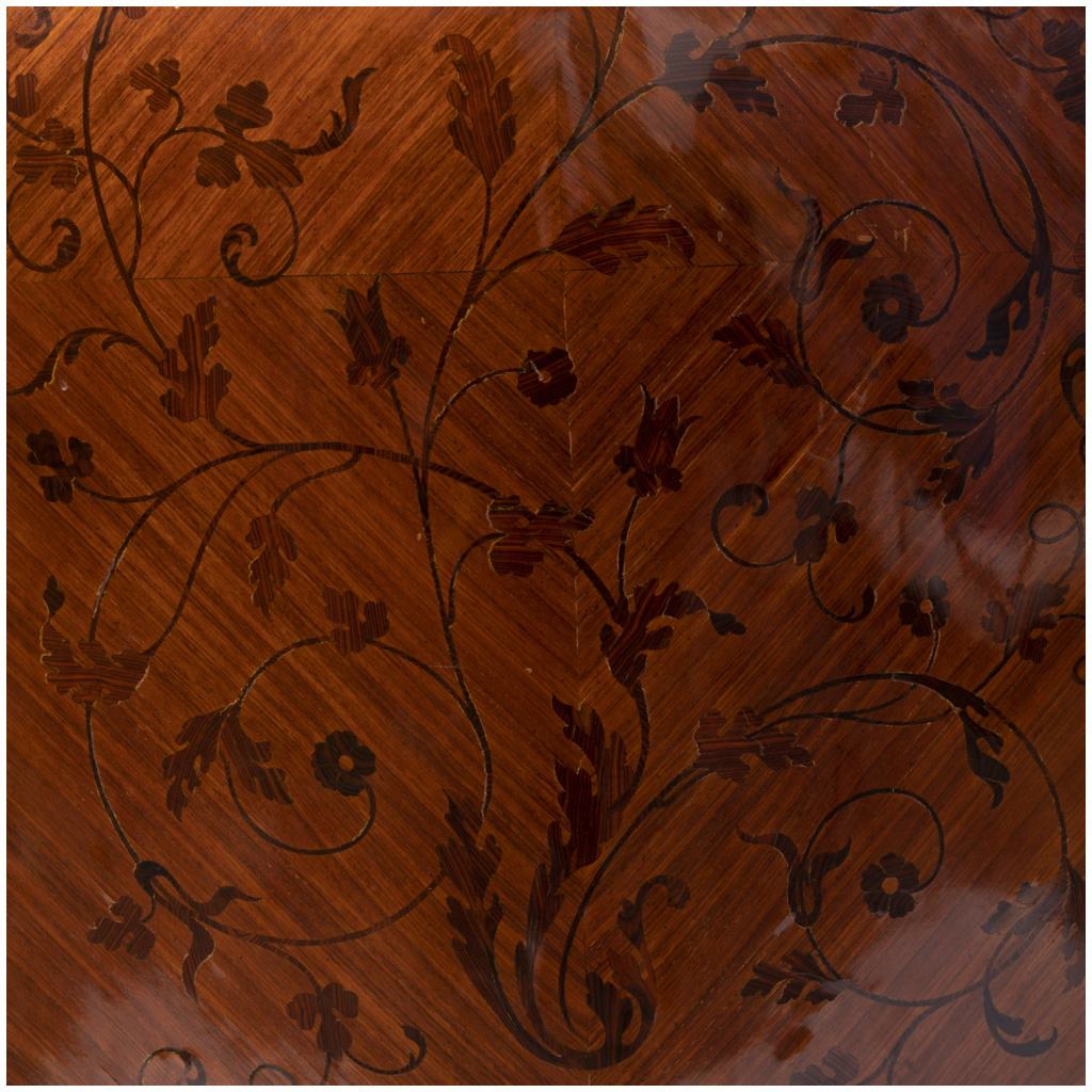 Paul Sormani (1817-1866), furniture at support height in precious wood marquetry, XIXe 12