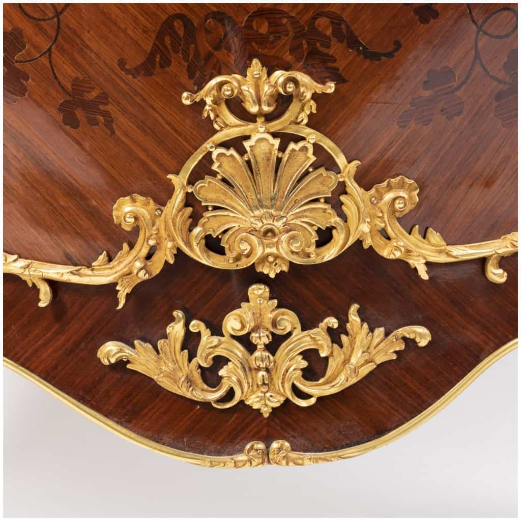 Paul Sormani (1817-1866), furniture at support height in precious wood marquetry, XIXand 16