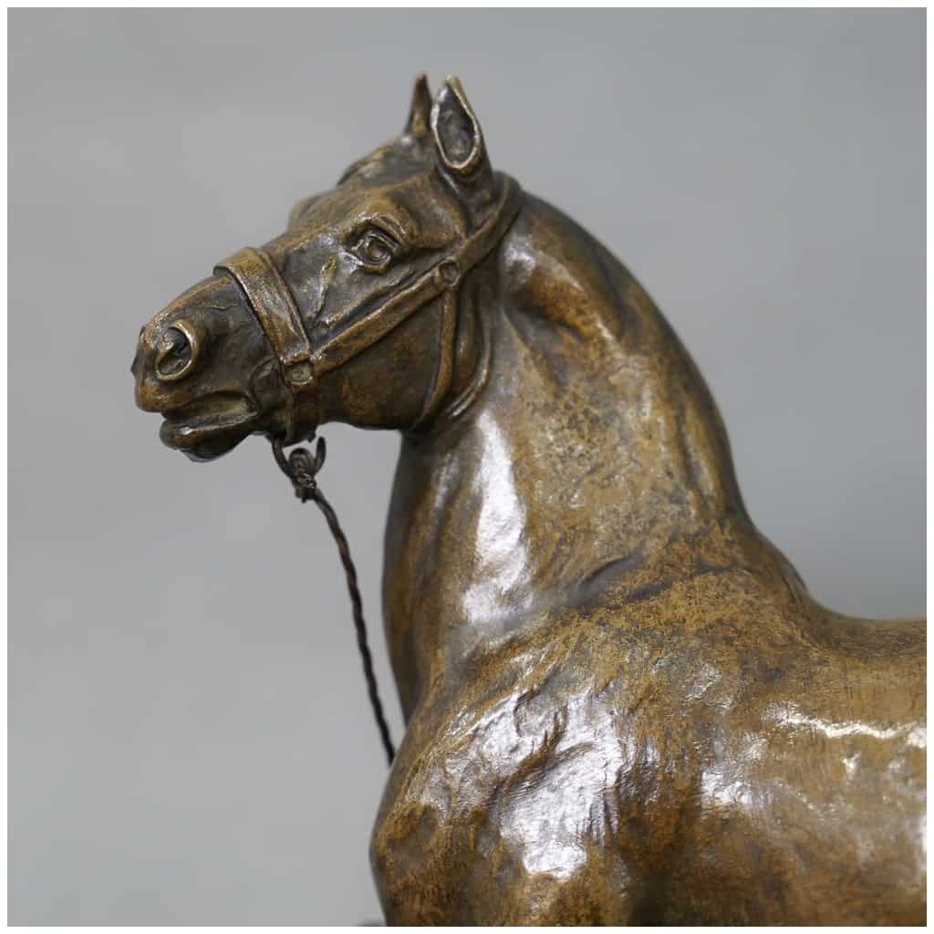 Sculpture – Cheval Percheron , René Maxime Choquet (1872-1958) – Bronze 5