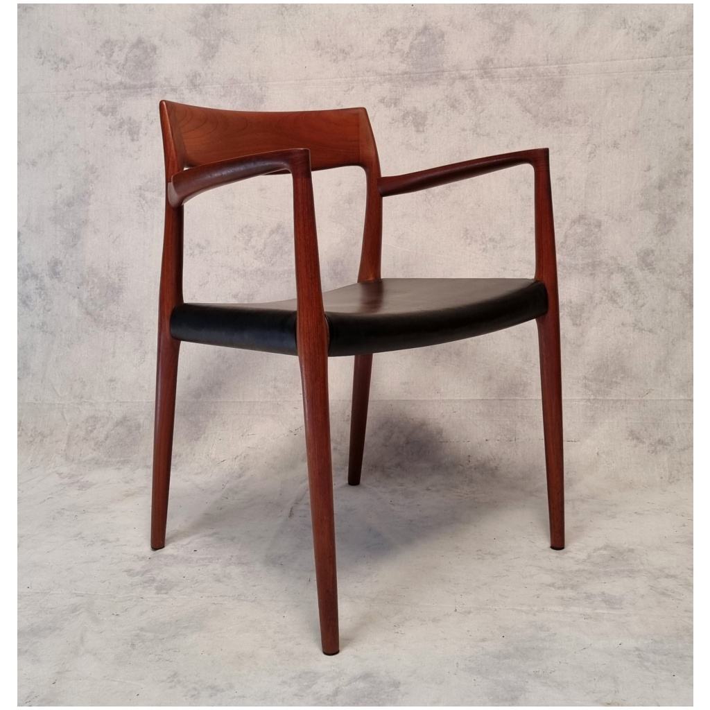 Fauteuil Modèle 57 – Niels Otto Moller pour JL Møller – Teck – Ca 1960 7