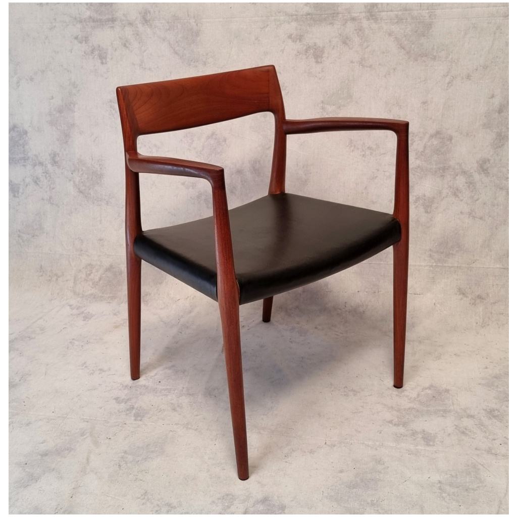 Fauteuil Modèle 57 – Niels Otto Moller pour JL Møller – Teck – Ca 1960 8