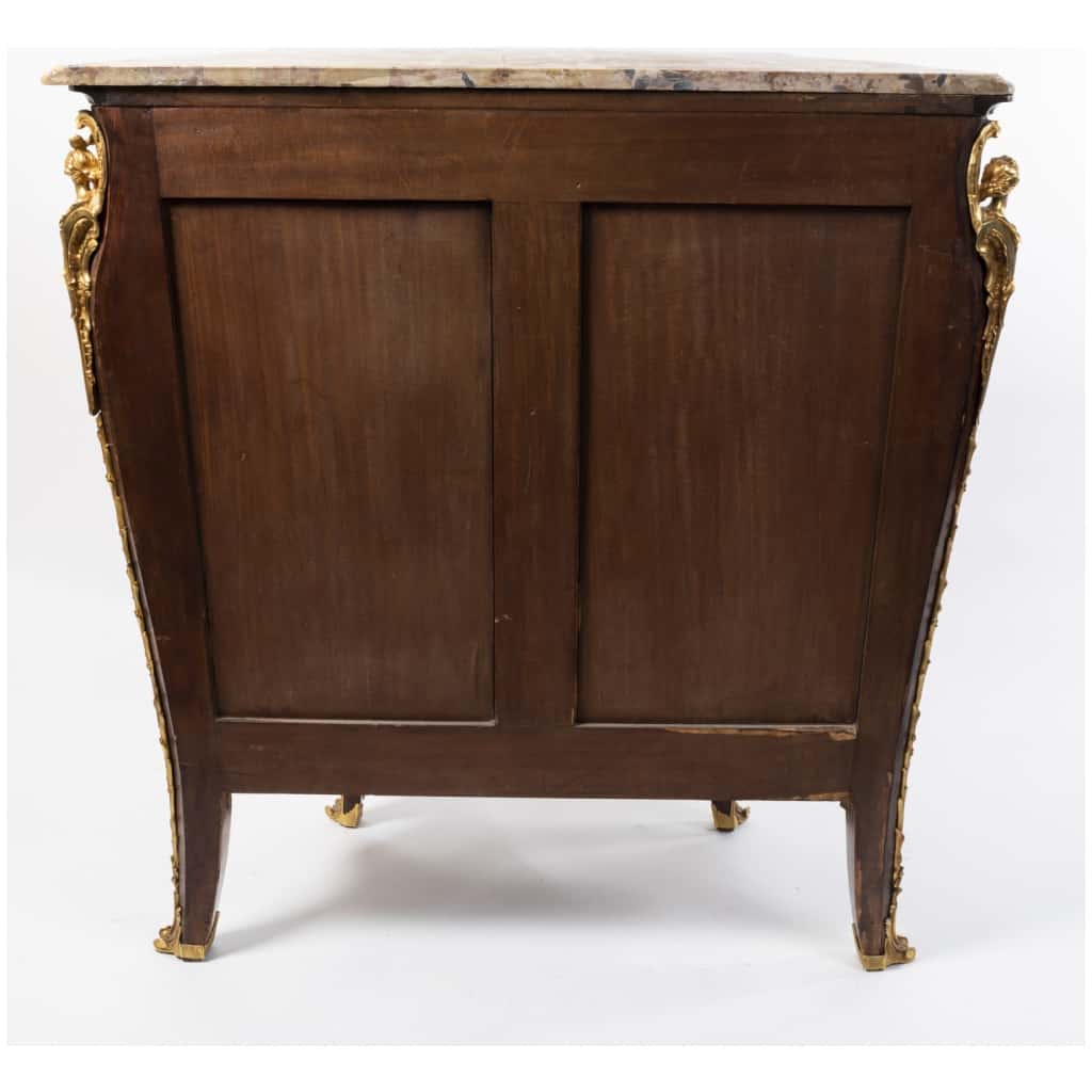 Paul Sormani (1817-1866), furniture at support height in precious wood marquetry, XIXand 6